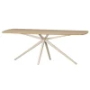 WOOOD Eettafels|Tablo Eettafel eiken Deens ovaal Naturel met zand poot 220 cm