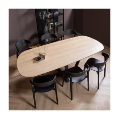WOOOD Eettafels|Tablo Eettafel organisch DL Eikenhout naturel 220cm