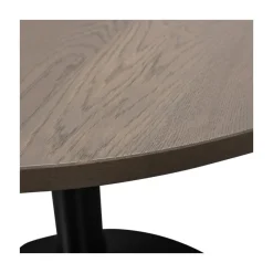 WOOOD Eettafels|Tablo Eettafel ovaal VL Eikenhout pebble grey/zwart 220cm