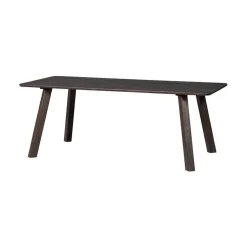 WOOOD Eettafels|Tablo Eettafel rechthoek Eikenhout mystic brown 200cm