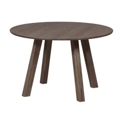 WOOOD Eettafels|Tablo Eettafel rond DL Eikenhout cashmere brown 120cm