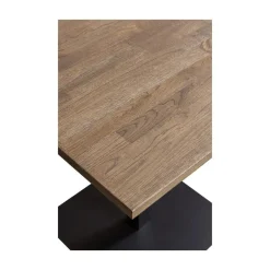 WOOOD Eettafels|Tablo Eettafel vierkant VL Eikenhout cashmere brown 80cm