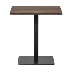 WOOOD Eettafels|Tablo Eettafel vierkant VL Eikenhout cashmere brown 80cm