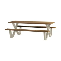 WOOOD Tuintafels|Tablo Picknicktafel Ayoushout met zand poot