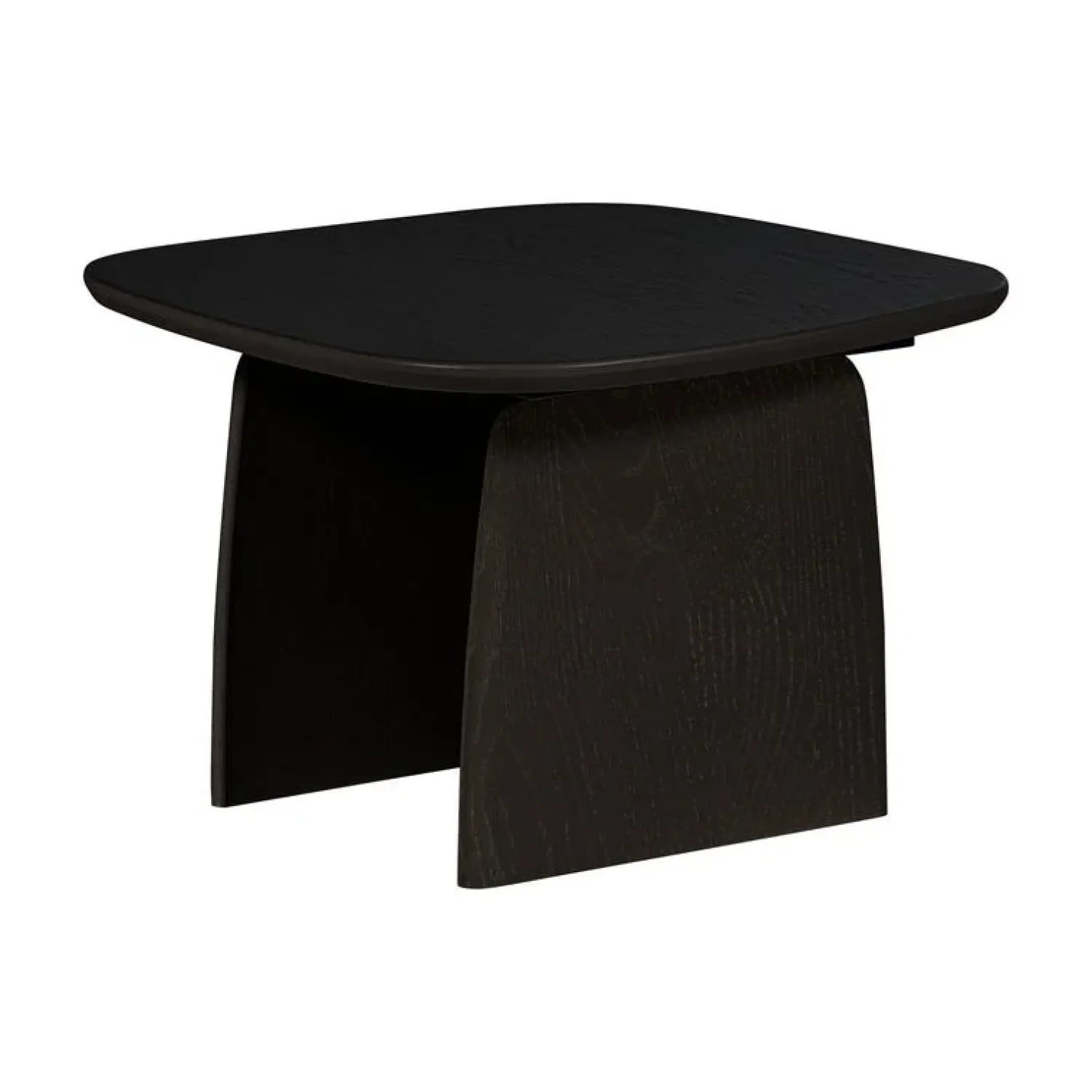 WOOOD Salontafels|Tablo Salontafel organisch Eikenhout zwart 60cm