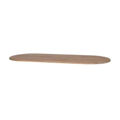 WOOOD Tafelbladen|Tablo Tafelblad Ovaal Eiken Olie Grijs 220cm