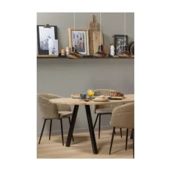 WOOOD Tafelbladen|Tablo Tafelblad Ovaal Eiken Onbehandeld 220cm