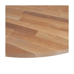 WOOOD Tafelbladen|Tablo Tafelblad Rond Eiken Olie Grijs 120cm