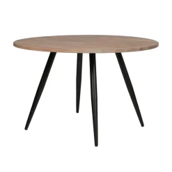 WOOOD Tafelbladen|Tablo Tafelblad Rond Eiken Olie Grijs 120cm