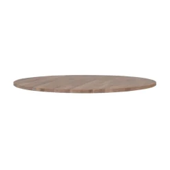 WOOOD Tafelbladen|Tablo Tafelblad Rond Eiken Olie Grijs 120cm