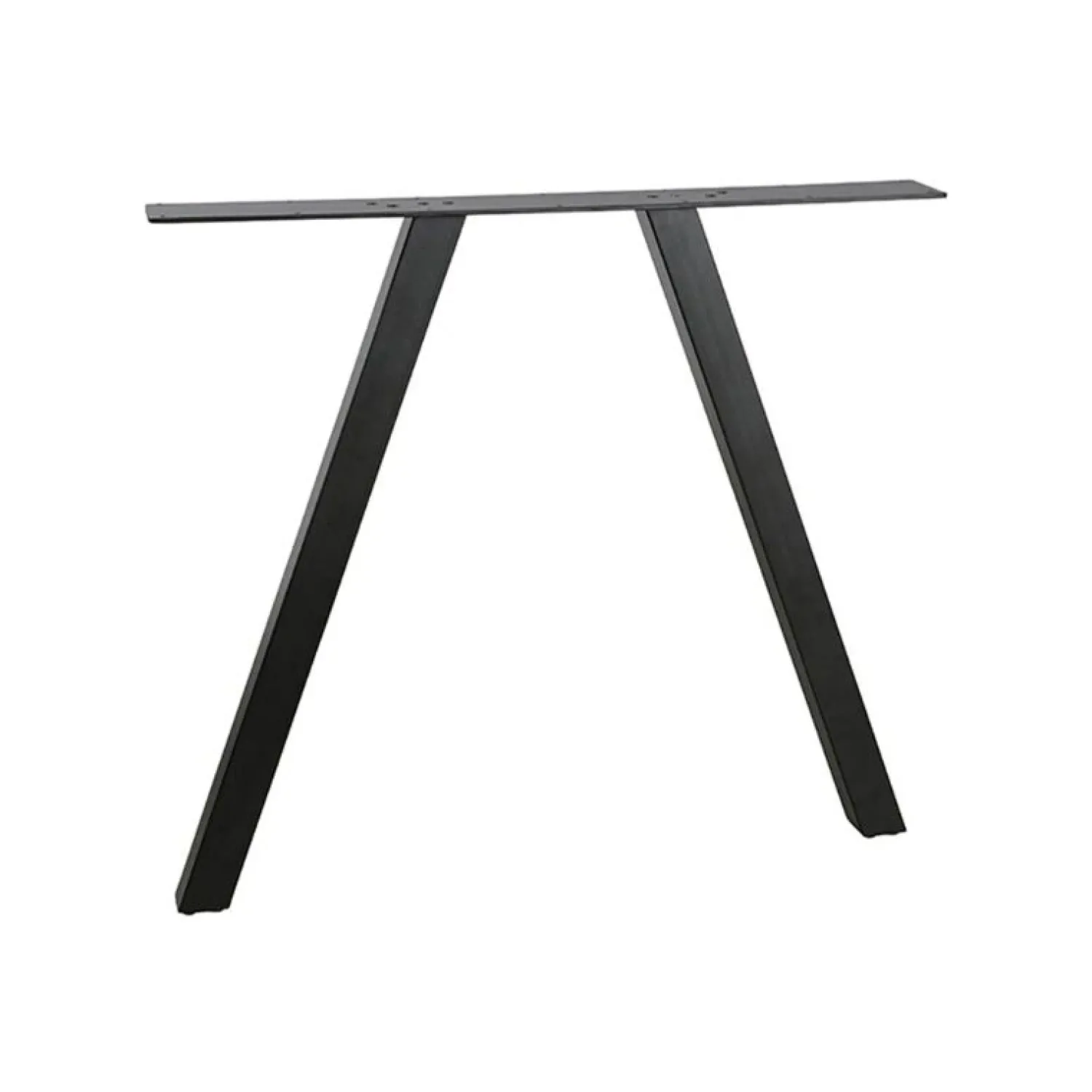 WOOOD Onderstellen|Tafel poot vierkant metaal zwart (2-standen)