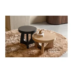 WOOOD Bijzettafels|Tala Bijzettafel MDF Rond Naturel 55cm