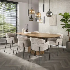 Kalfort Eetkamerstoelen|Tanda Eetkamerstoel Hoven Zand