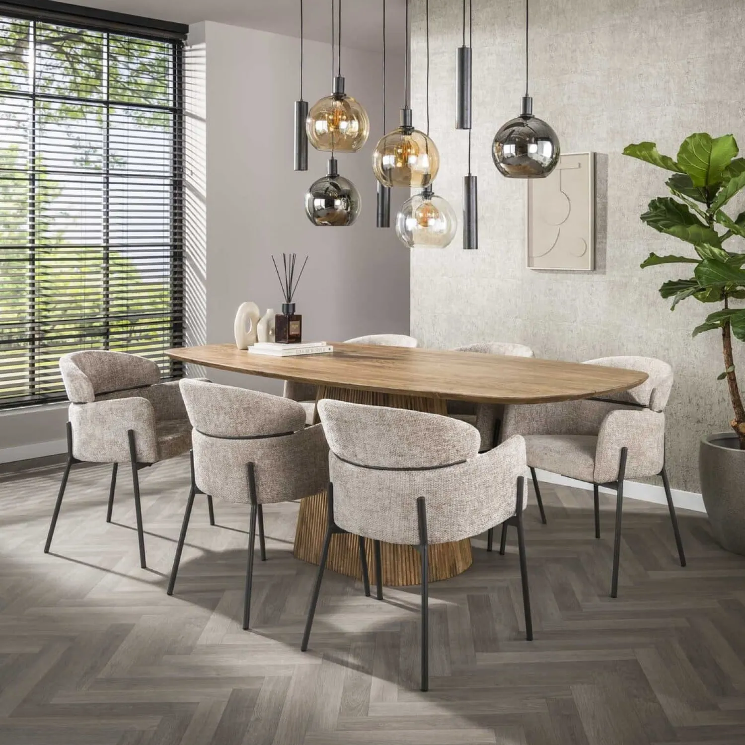 Kalfort Eetkamerstoelen|Tanda Eetkamerstoel Hoven Zand