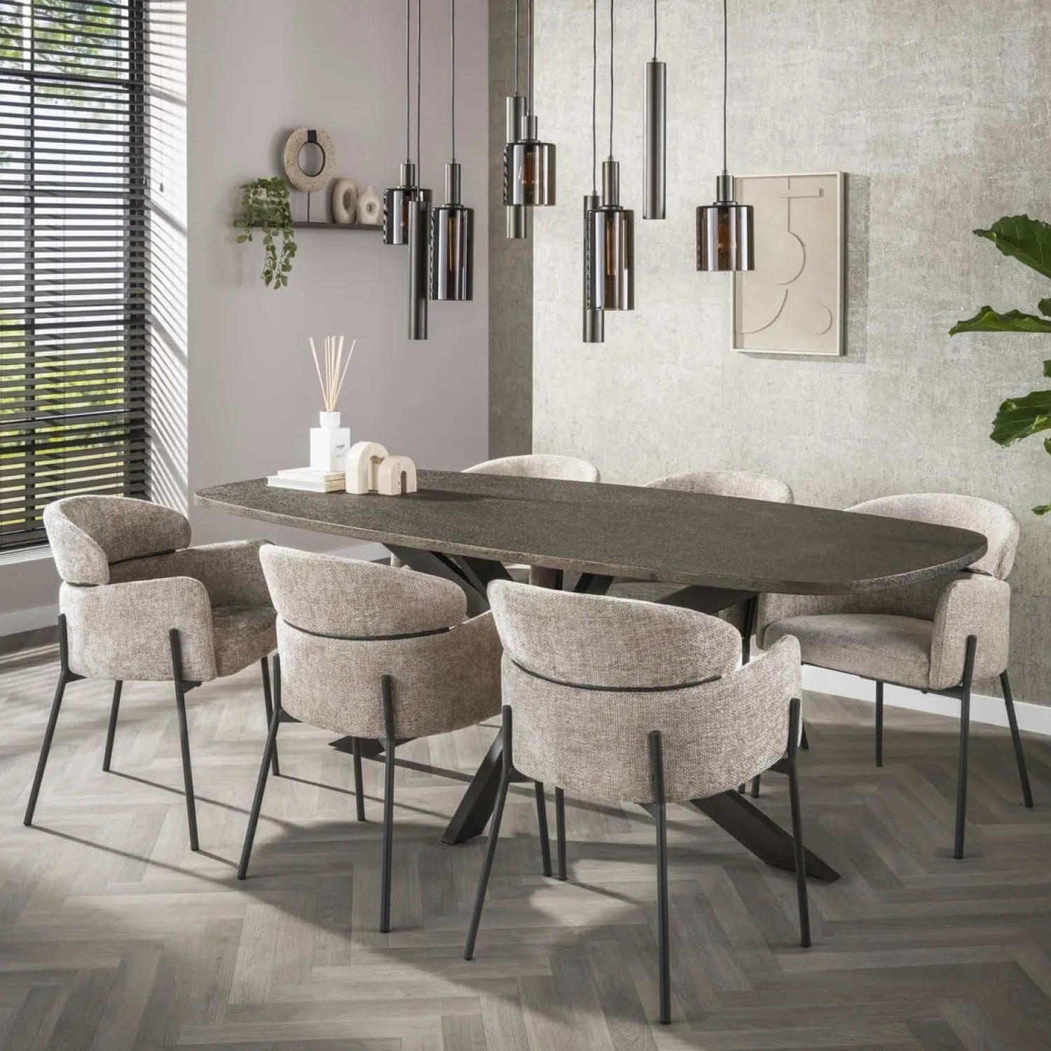 Kalfort Eetkamerstoelen|Tanda Eetkamerstoel Hoven Zand
