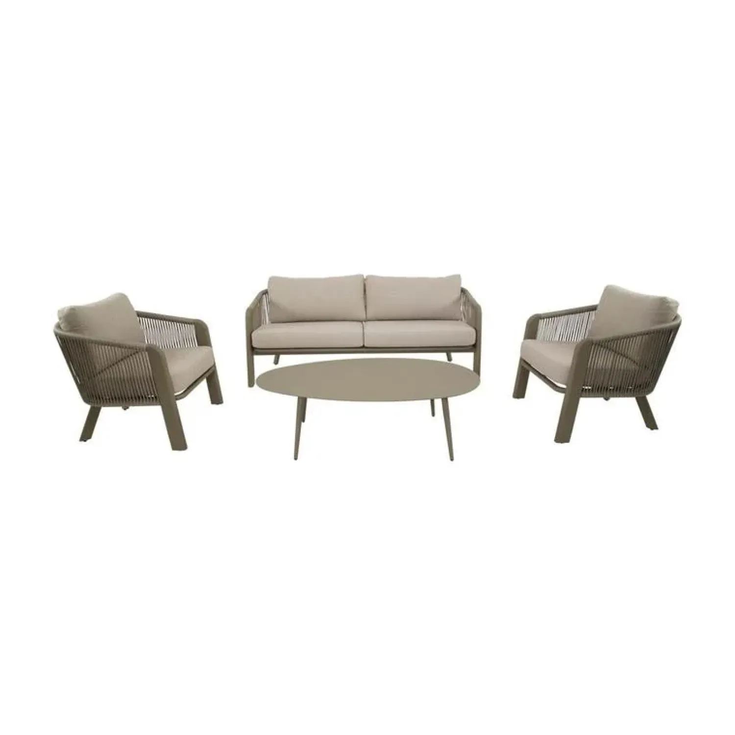 Lesli Living Loungeset|Tanoa Loungeset taupe
