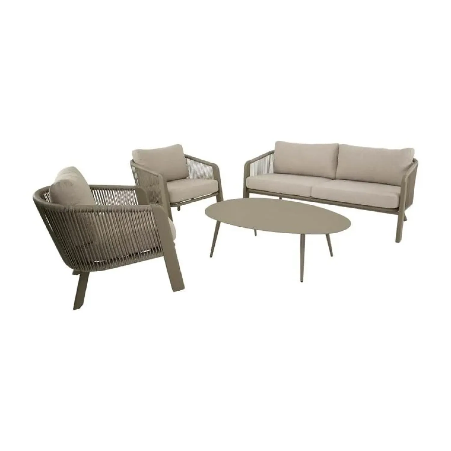 Lesli Living Loungeset|Tanoa Loungeset taupe