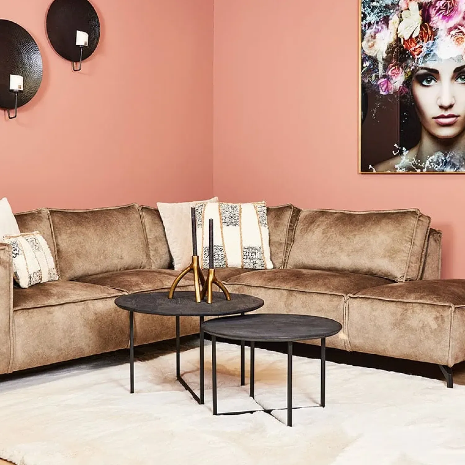 Furndea Salontafels|Tarlinger salontafel set van 2 zwart