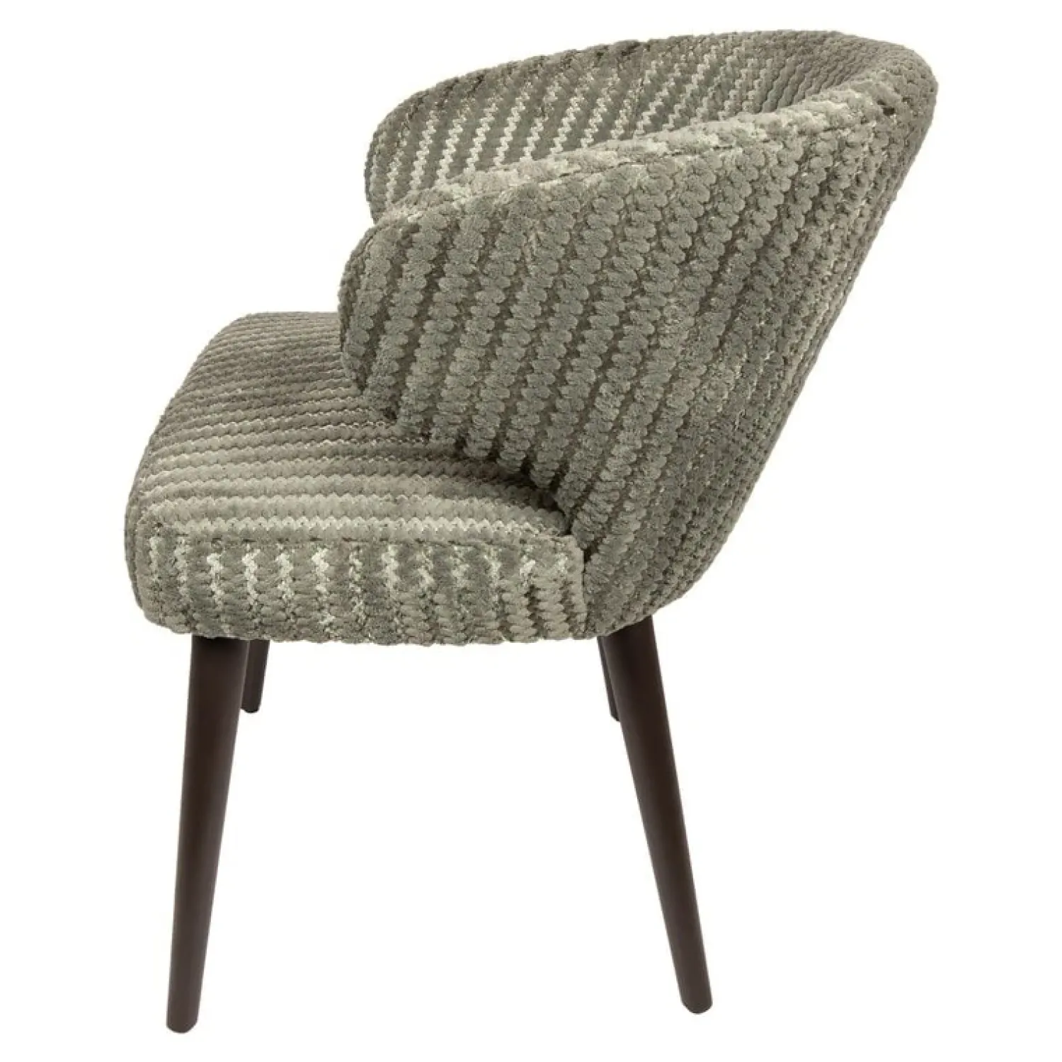 PTMD Eetkamerstoelen|Taro Eetkamerstoel Groen Donkerhout