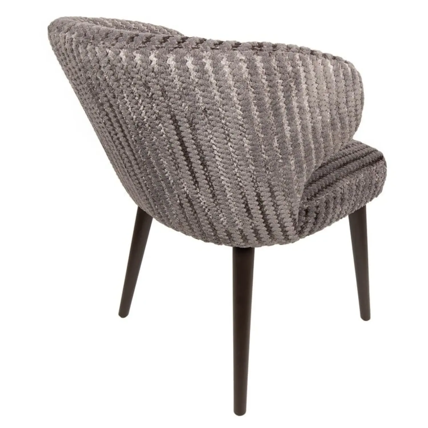 PTMD Eetkamerstoelen|Taro Eetkamerstoel Taupe Donkerhout