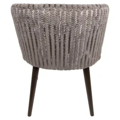 PTMD Eetkamerstoelen|Taro Eetkamerstoel Taupe Donkerhout