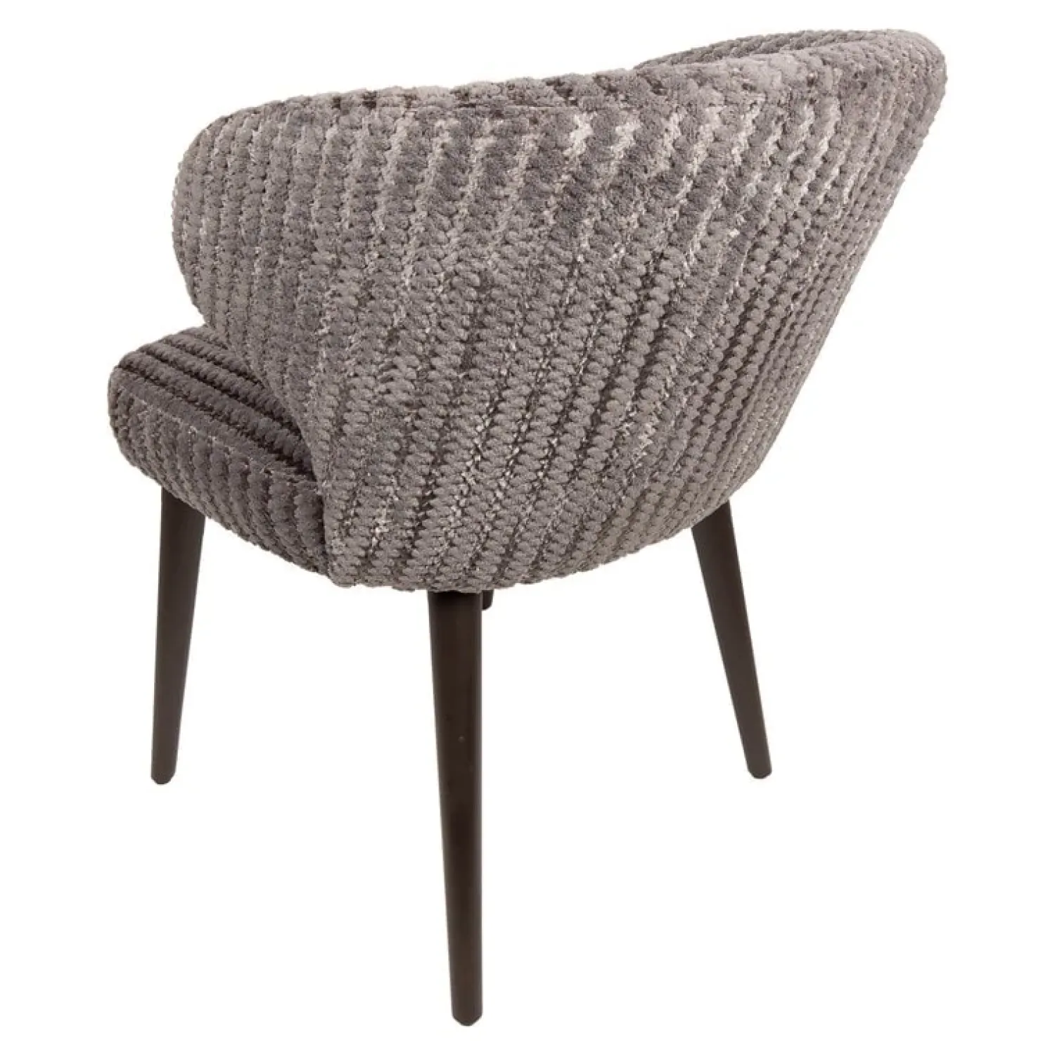 PTMD Eetkamerstoelen|Taro Eetkamerstoel Taupe Donkerhout