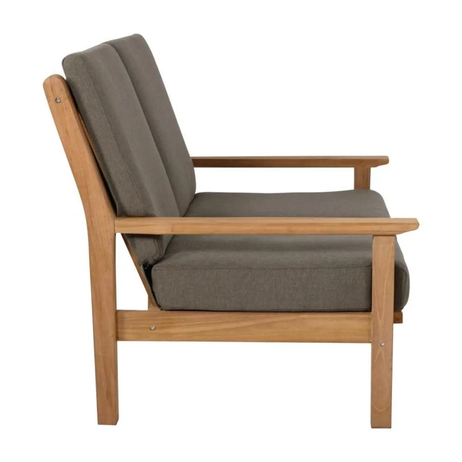 Lesli Living Tuinbanken|Teak Loungebank teak met kussen 124cm