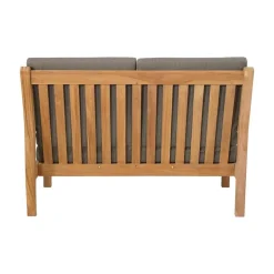 Lesli Living Tuinbanken|Teak Loungebank teak met kussen 124cm