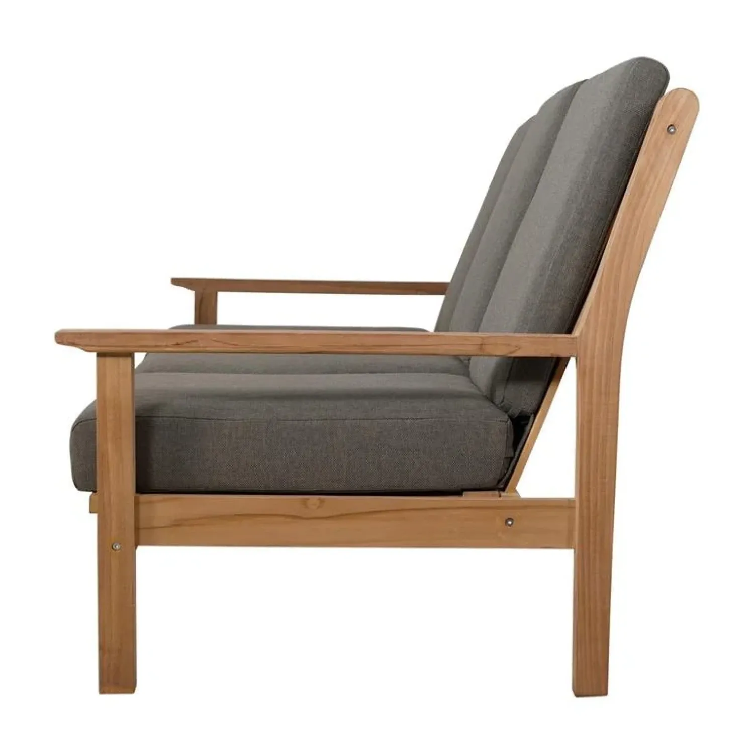 Lesli Living Tuinbanken|Teak Loungebank teak met kussen 180cm