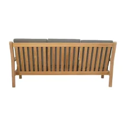 Lesli Living Tuinbanken|Teak Loungebank teak met kussen 180cm