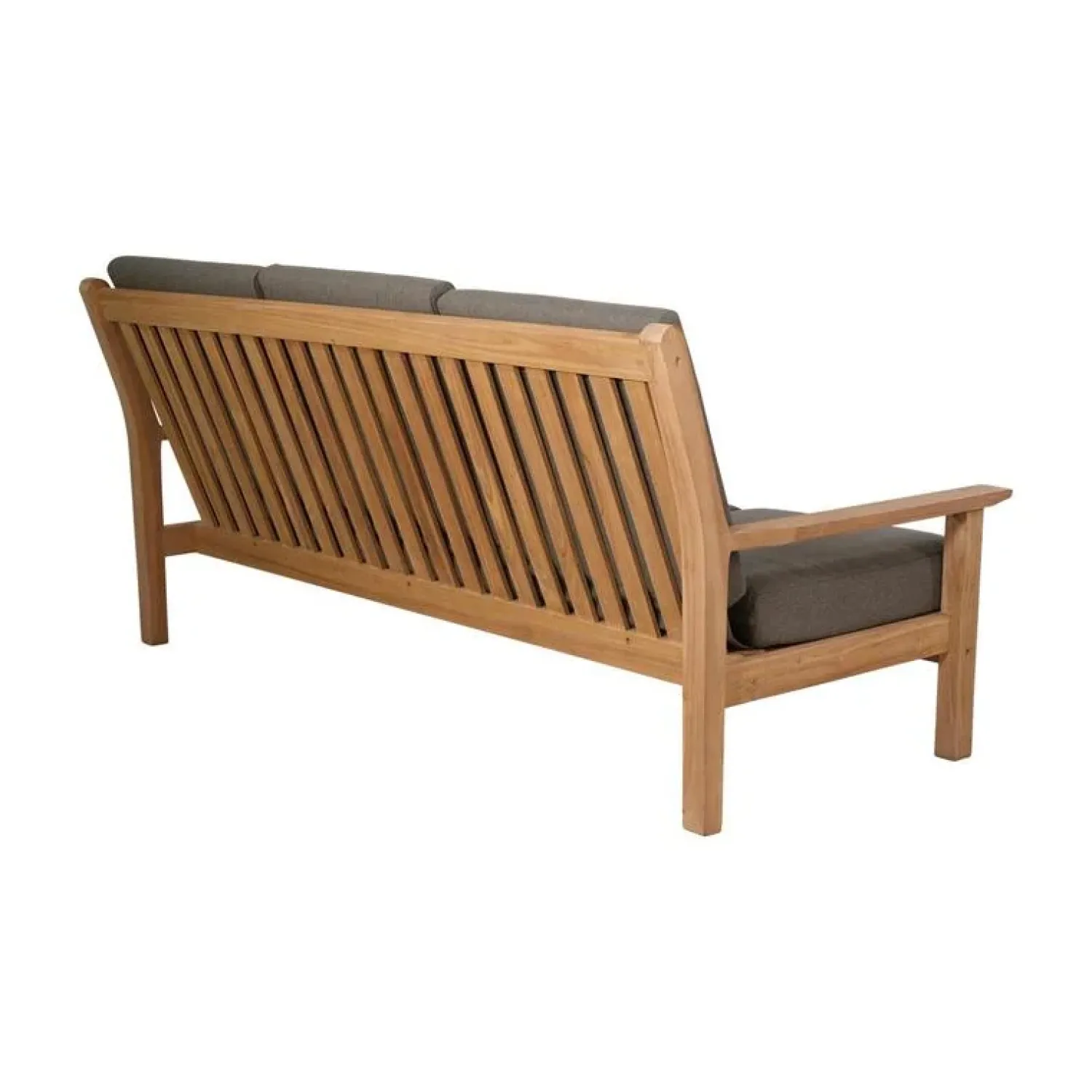 Lesli Living Tuinbanken|Teak Loungebank teak met kussen 180cm