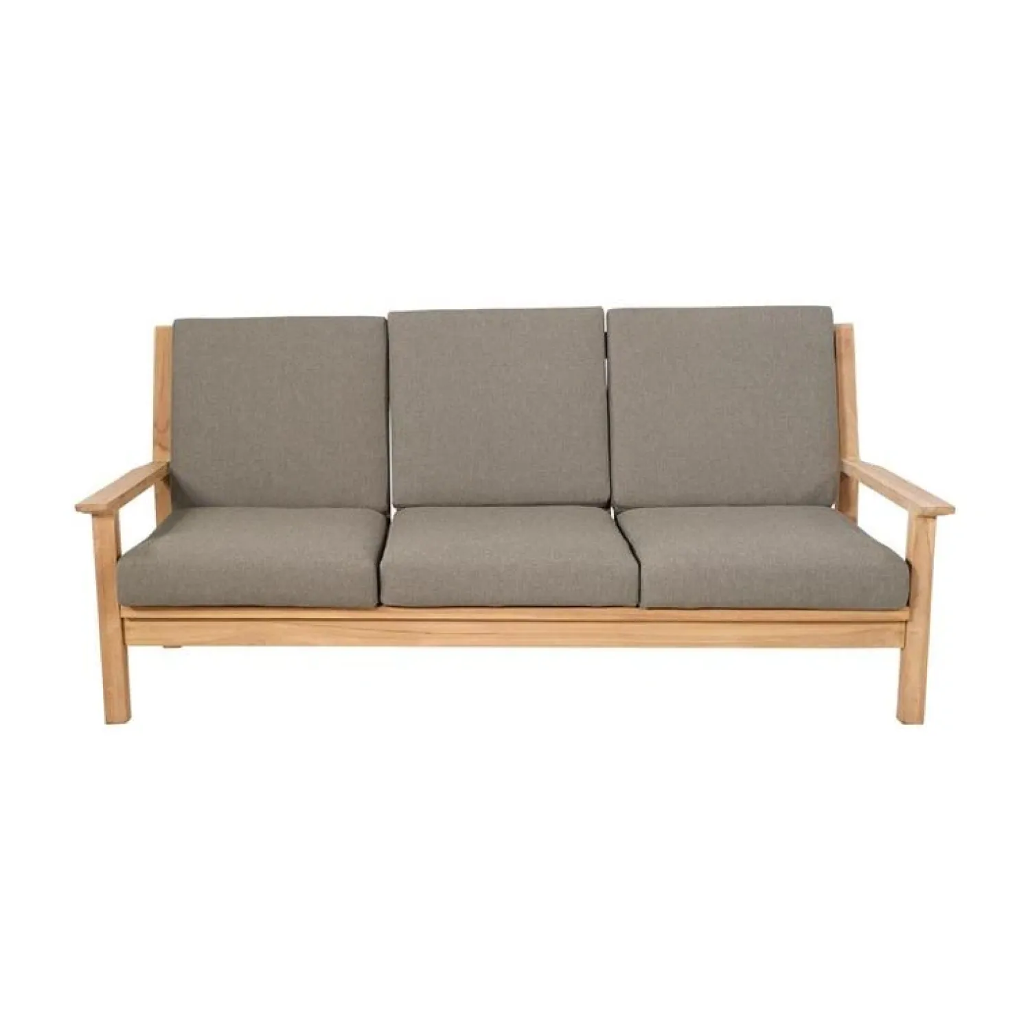 Lesli Living Tuinbanken|Teak Loungebank teak met kussen 180cm
