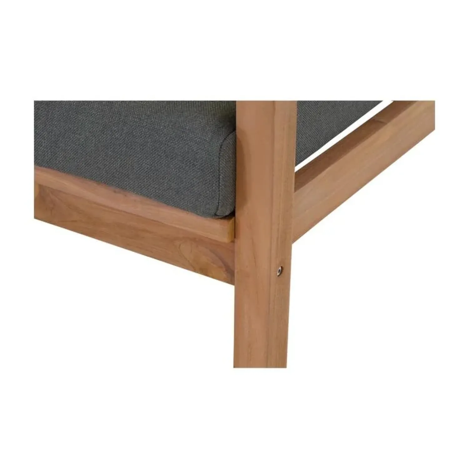 Lesli Living Tuinstoelen|Teak Loungestoel teak met kussen