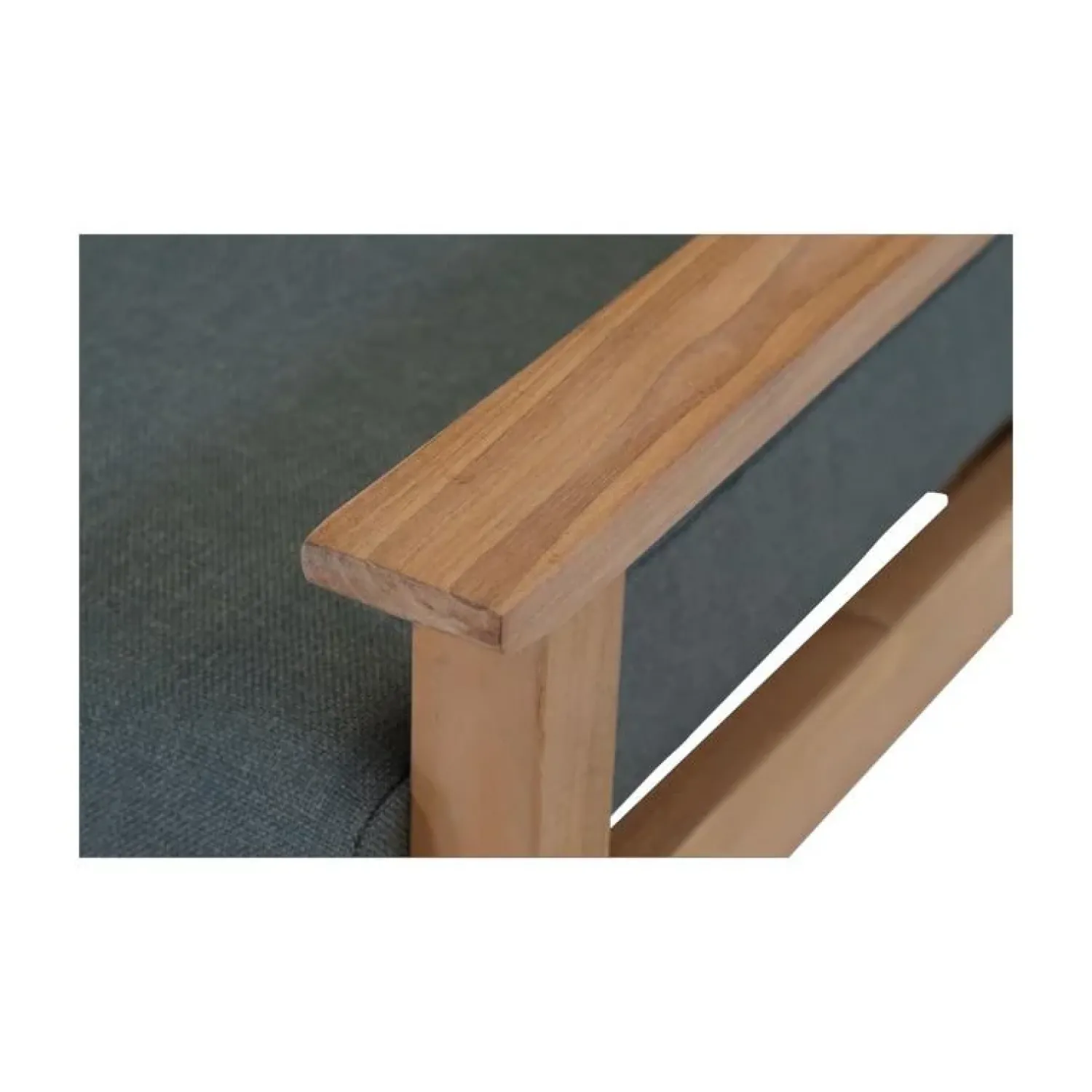 Lesli Living Tuinstoelen|Teak Loungestoel teak met kussen