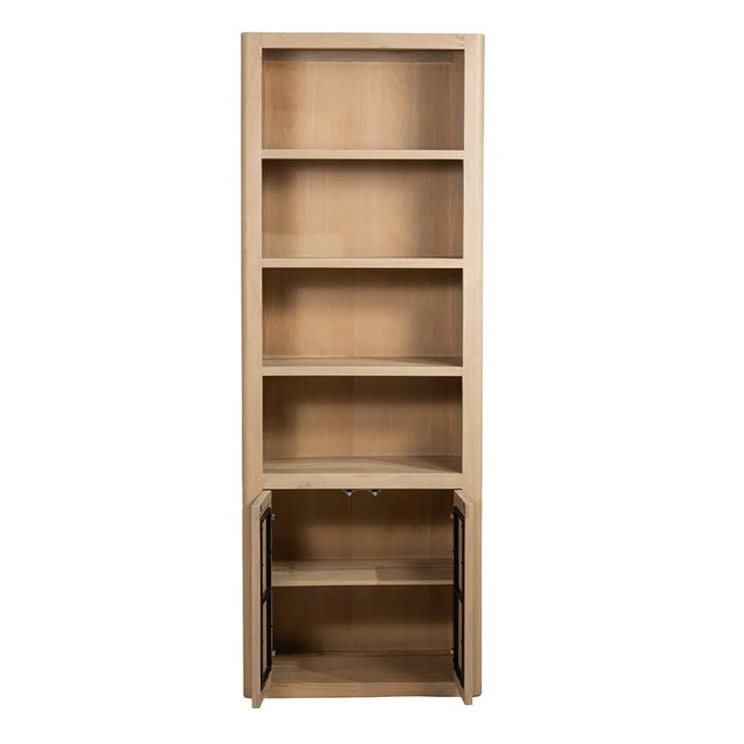 Tower living Boekenkasten|Industriele Kasten|Tenna Boekenkast naturel mangohout 80cm