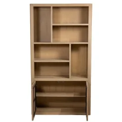 Tower living Boekenkasten|Industriele Kasten|Tenna Boekenkast XL naturel mangohout 120cm