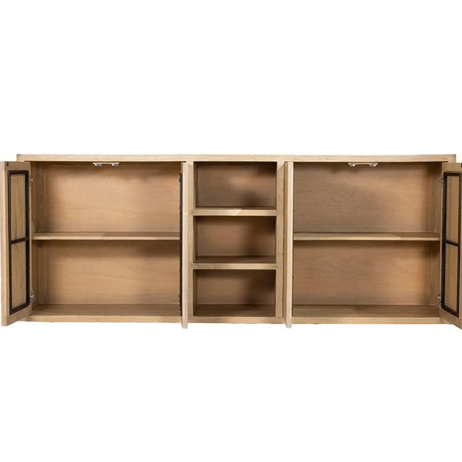 Tower living Dressoirs|Industriele Kasten|Tenna Dressoir naturel mangohout 220cm