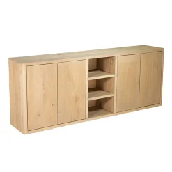 Tower living Dressoirs|Industriele Kasten|Tenna Dressoir naturel mangohout 220cm