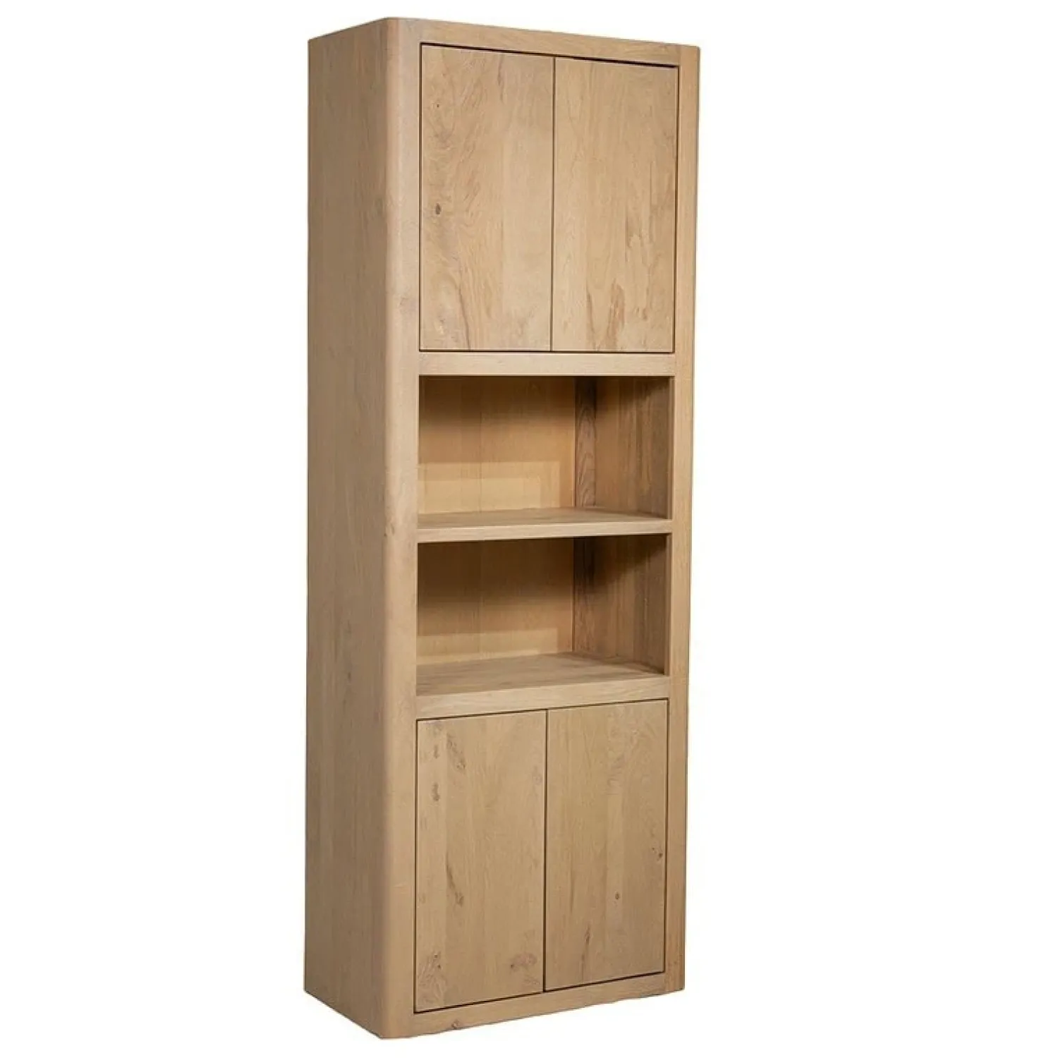 Tower living Boekenkasten|Industriele Kasten|Tenna Vakkenkast naturel mangohout 80cm