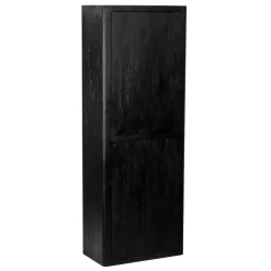 Tower living Wandkasten|Boekenkasten|Tenna Wandkast Zwart mangohout 80cm