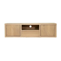 Tower living Industriele Kasten|Tv Meubels|Tenna zwevend Tv meubel naturel mangohout 150cm