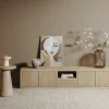 Tower living Industriele Kasten|Tv Meubels|Tenna zwevend Tv meubel naturel mangohout 200cm
