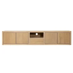 Tower living Industriele Kasten|Tv Meubels|Tenna zwevend Tv meubel naturel mangohout 200cm