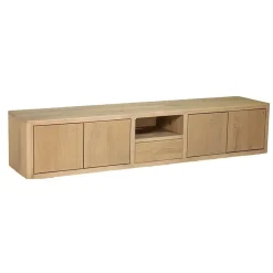 Tower living Industriele Kasten|Tv Meubels|Tenna zwevend Tv meubel naturel mangohout 200cm