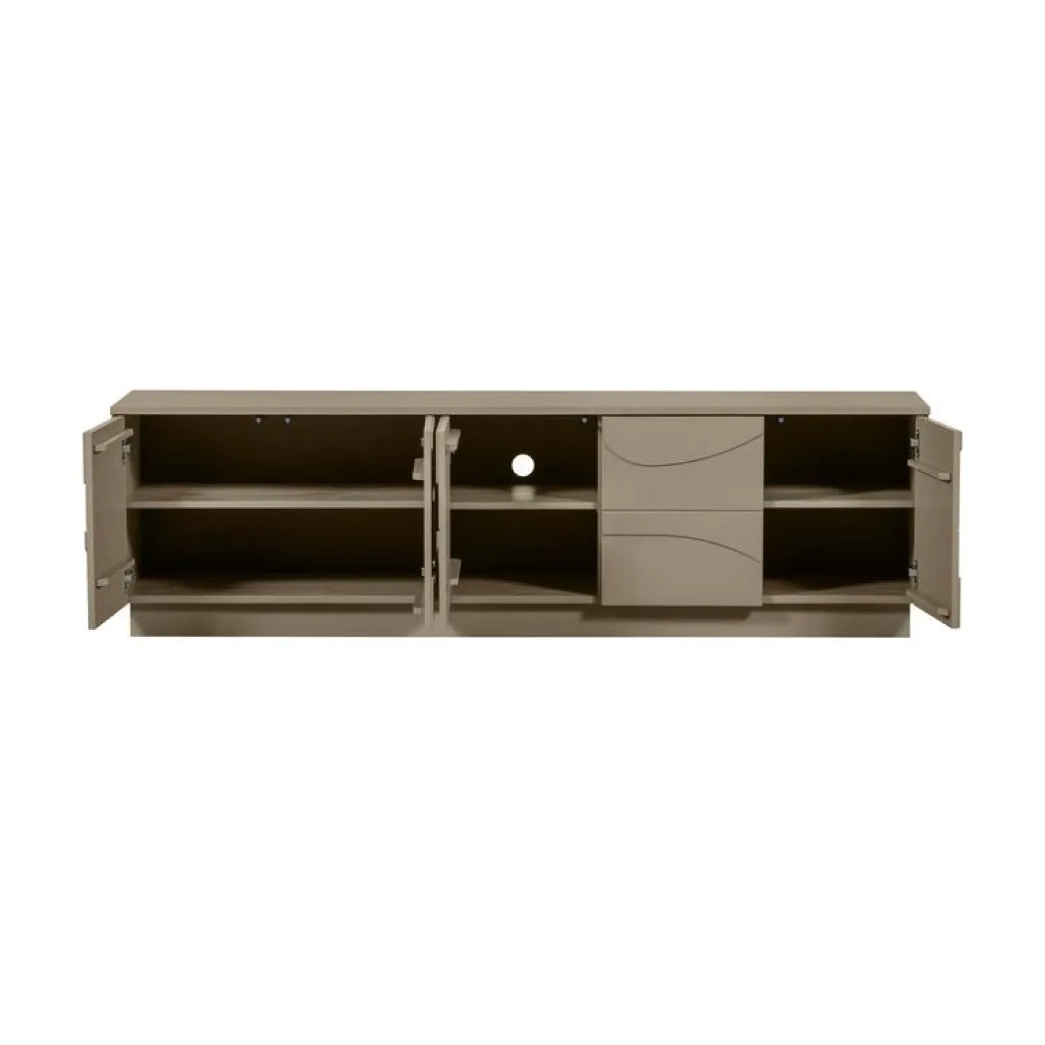 WOOOD Industriele Kasten|Tv Meubels|Teo Tv meubel Grenen Mud 180cm