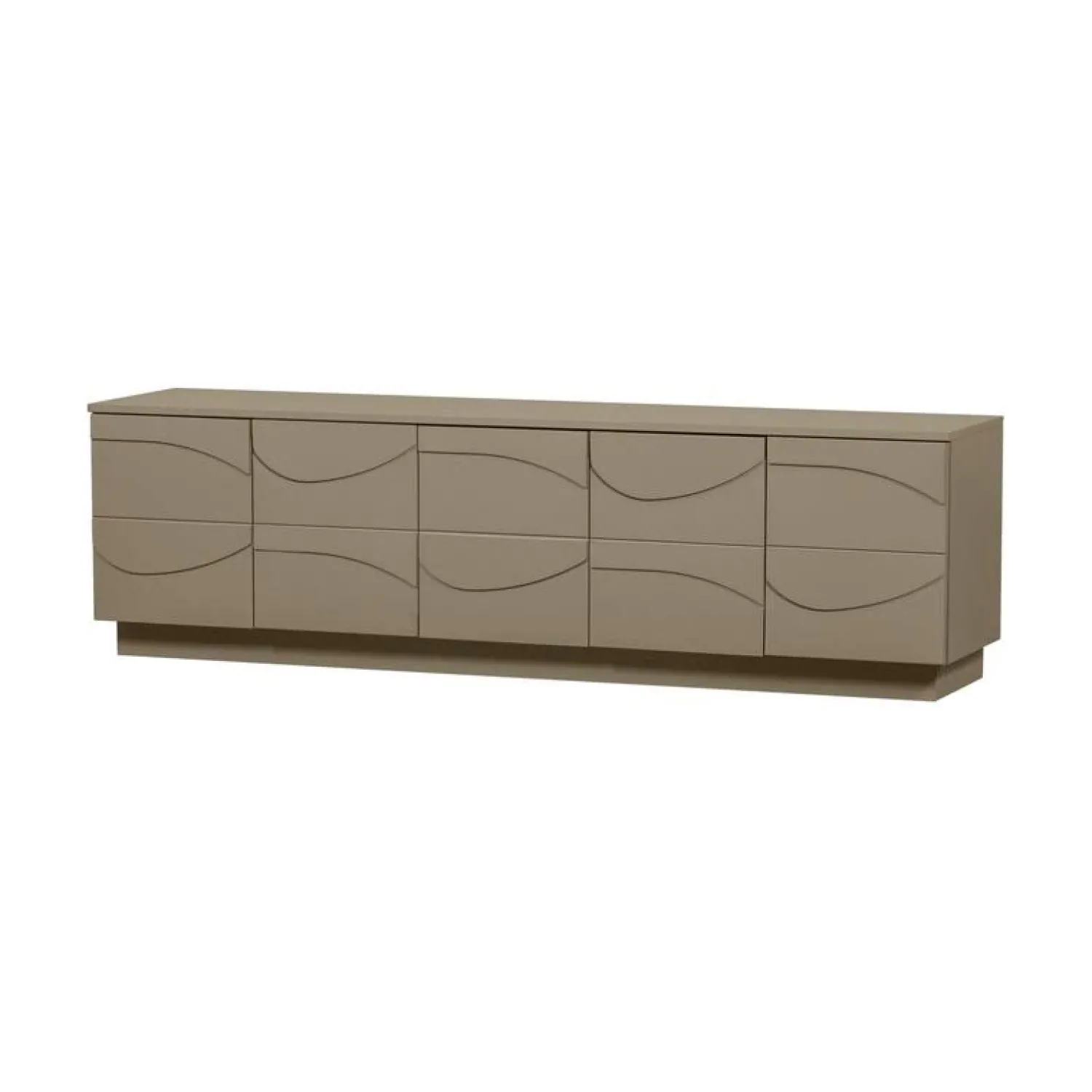 WOOOD Industriele Kasten|Tv Meubels|Teo Tv meubel Grenen Mud 180cm