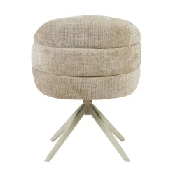 Furndea Eetkamerstoelen|Tessa Eetkamerstoel Beige met Zand poot