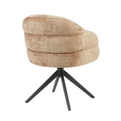 Furndea Eetkamerstoelen|Tessa Eetkamerstoel Cinnamon met Zwarte poot