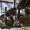 Kalfort Hanglampen|Glazen Hanglamp|Tessio 3-lichts Hanglamp Bruin glas