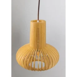 Trading Lighting Hanglampen|Tess 1-lichts Hanglamp hout bol
